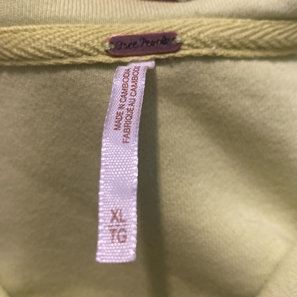 NWOT—free people Ruby jacket in chartreuse - Picture 3 of 4